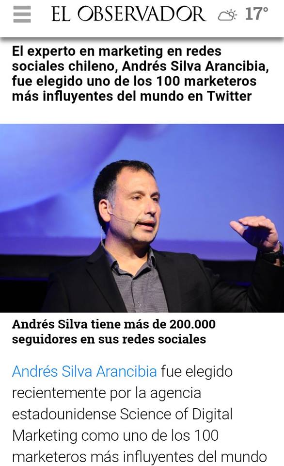 andres silva arancibia, charlas, conferencias, seminarios, experto, marketing digital